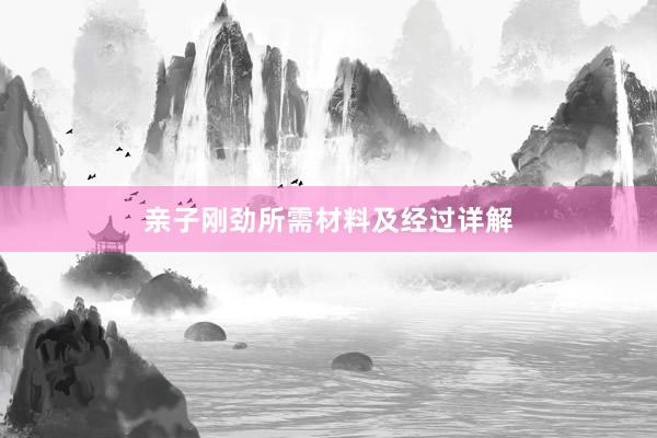 亲子刚劲所需材料及经过详解